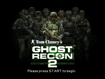 Tom Clancys Ghost Recon 2 (USA) screen shot title